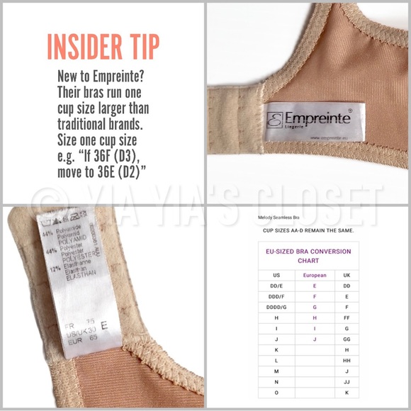 Empreinte 30E Melody 0786 Seamless Invisible Full Cup Underwire Bra in Caramel - Picture 16 of 16